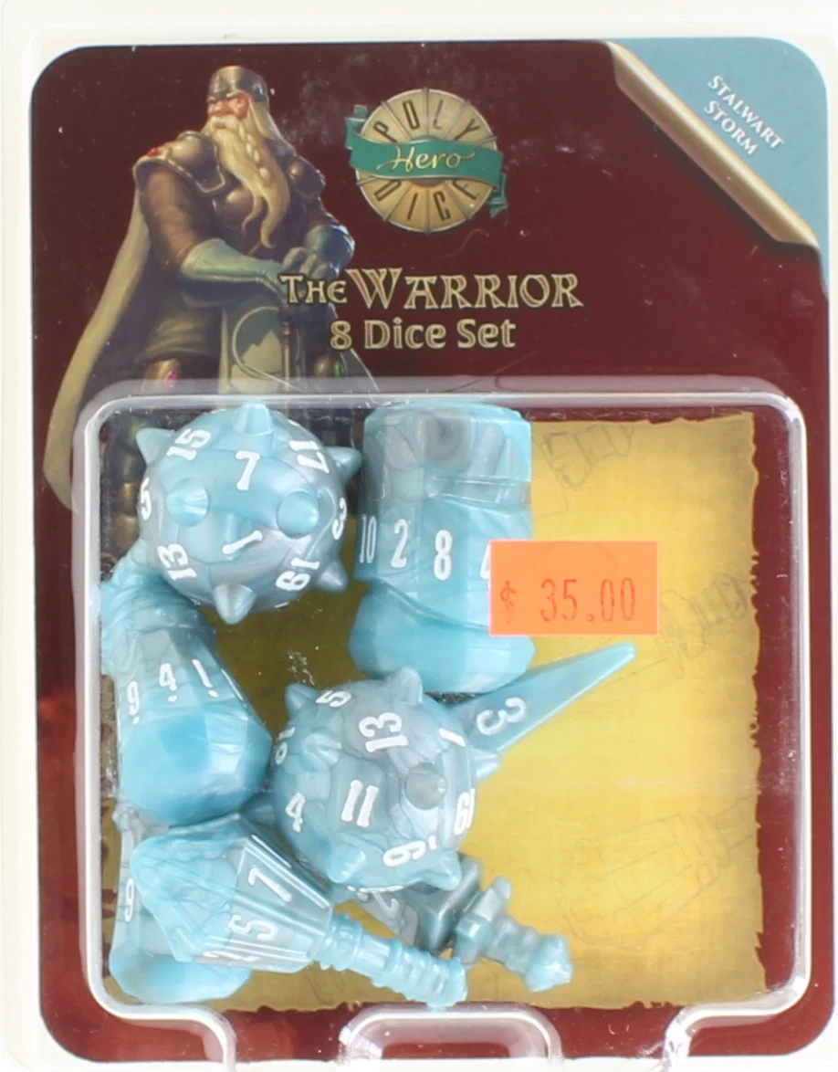 The Warrior: 8 Dice Set - Stalwart Storm 3 The Warrior: 8 Dice Set - Stalwart Storm