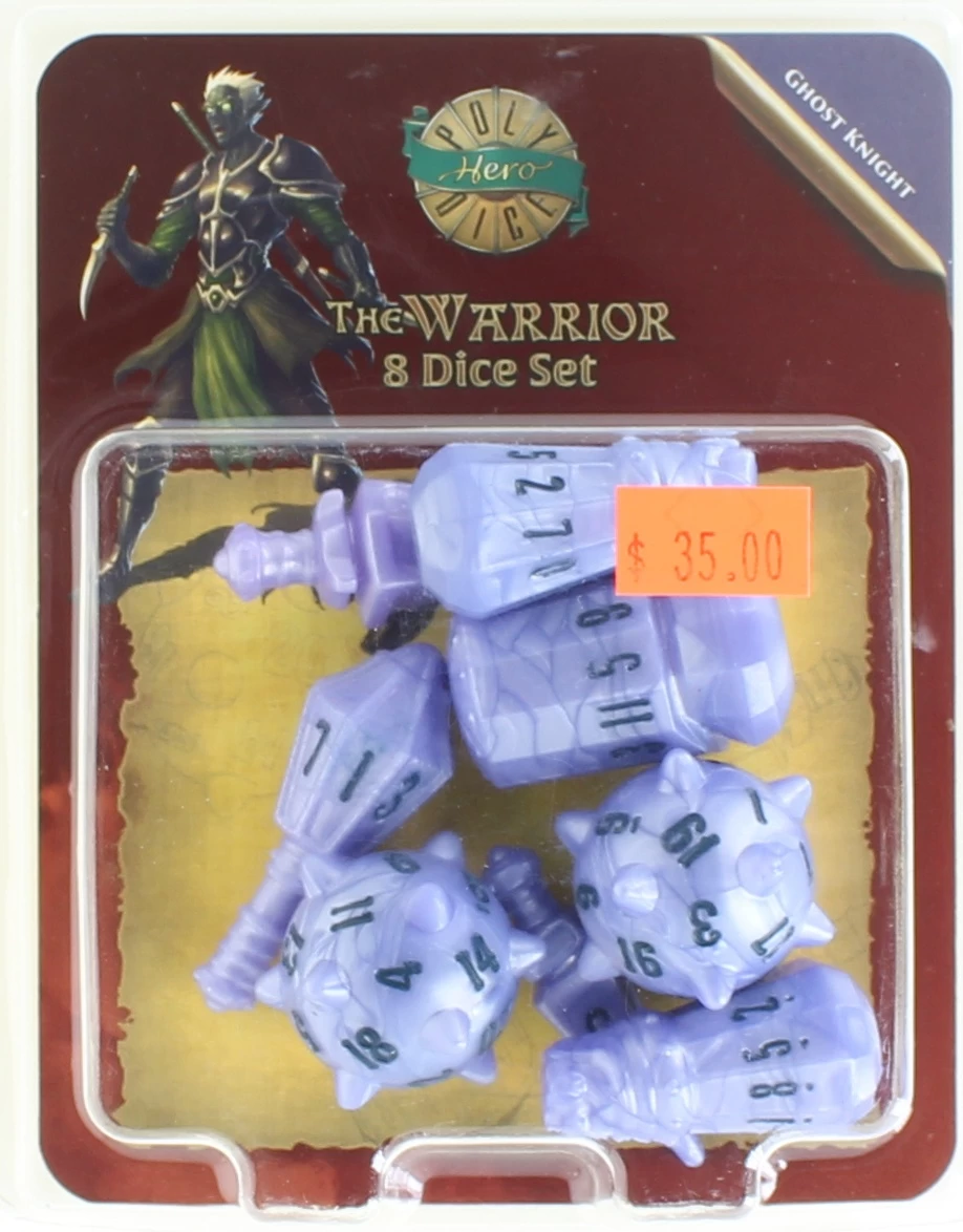 The Warrior: 8 Dice Set - Ghost Knight 3 The Warrior: 8 Dice Set - Ghost Knight