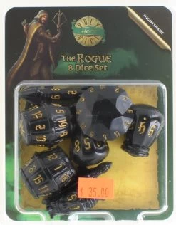 The Rogue: 8 Dice Set - Nightshade