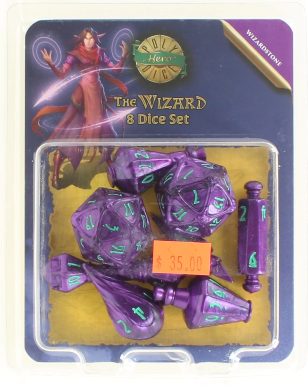 The Wizard: 8 Dice Set - Wizard Stone 3 The Wizard: 8 Dice Set - Wizard Stone