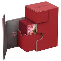 Flip'N'Tray Deck Case 80+: Standard Size Xenoskin - Red -Toy Game Store UGD010223c