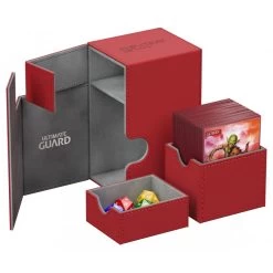 Flip'N'Tray Deck Case 80+: Standard Size Xenoskin - Red -Toy Game Store UGD010223d