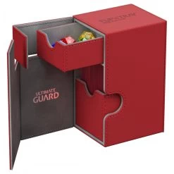 Flip'N'Tray Deck Case 80+: Standard Size Xenoskin - Red -Toy Game Store UGD010223f