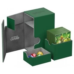 Flip'N'Tray Deck Case 80+: Standard Size Xenoskin - Green -Toy Game Store UGD010225d