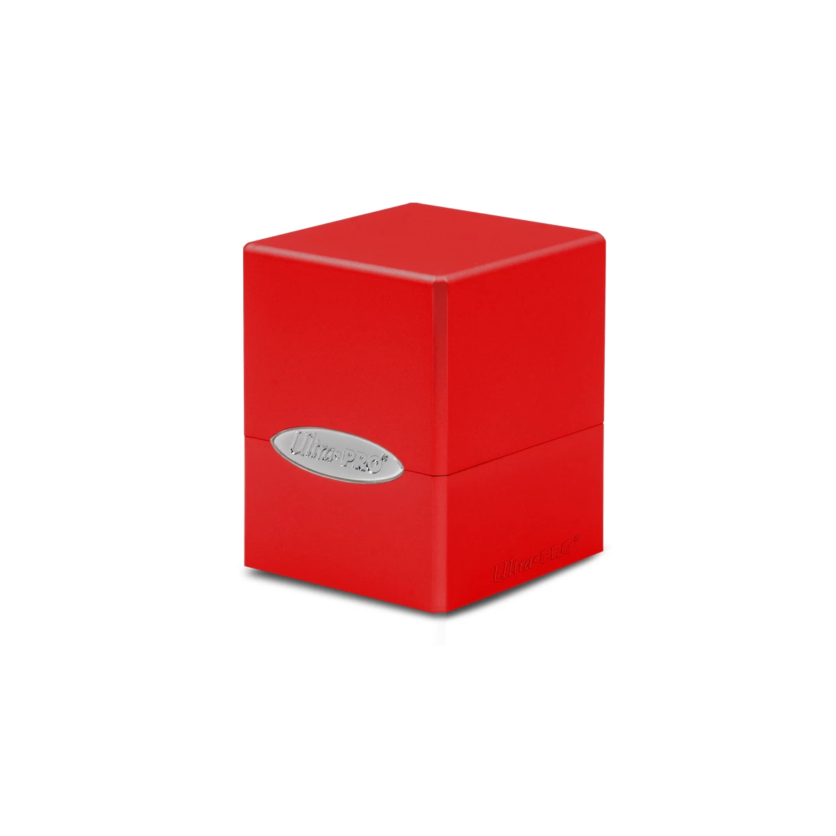 Deck Box Satin Cube Apple Red 3 Deck Box Satin Cube Apple Red