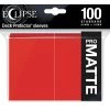 Ultra Pro Deck Protectors: Eclipse Matte: Apple Red (100) -Toy Game Store ULP15616