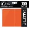 Ultra Pro Deck Protectors: Eclipse Matte: Pumpkin Orange (100) -Toy Game Store ULP15619