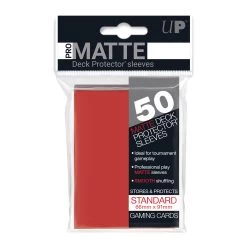 Ultra Pro Deck Protectors: Pro-Matte - Red (50)