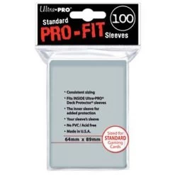 Ultra Pro Deck Protectors: Pro-Fit Sleeves - Clear (100)