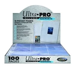 Ultra Pro: Silver Series - 9-Pocket Topload Pages (100)