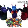 Dice Bag: Dragon Bagons - Blue/Black -Toy Game Store WWM10204