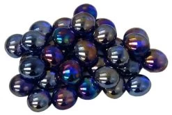 Glass Gaming Stones: Crystal Iridized Dark Blue