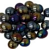Glass Gaming Stones: Crystal Iridized Black Opal 1 Glass Gaming Stones: Crystal Iridized Black Opal -Toy Game Store chx01178
