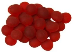 Glass Gaming Stones: Crystal Frosted Red