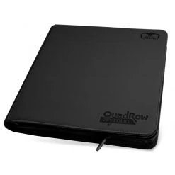 Quadrow Zipfolio Xenoskin Black Binder