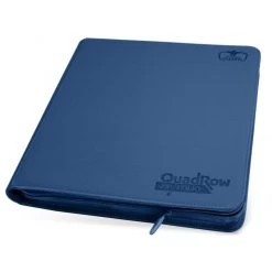 Quadrow Zipfolio Xenoskin Dark Blue Binder